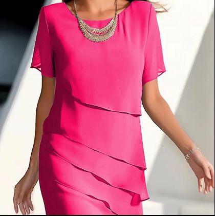 Laura | Elegant short-sleeved dress
