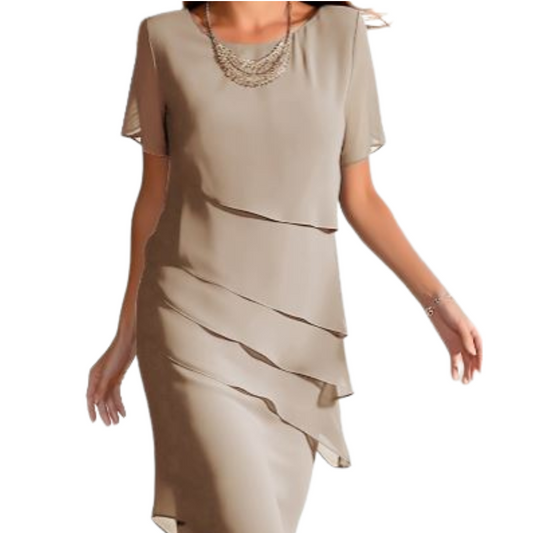 Laura | Elegant short-sleeved dress