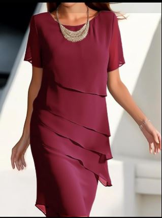Laura | Elegant short-sleeved dress